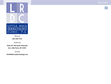 Tablet Screenshot of littlerockdermatology.com